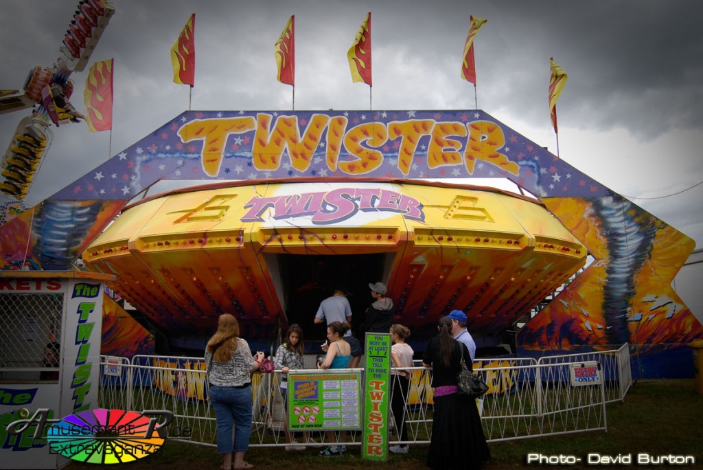 A 1985 Australianbuilt Gravitron renamed Twister Amusement Ride